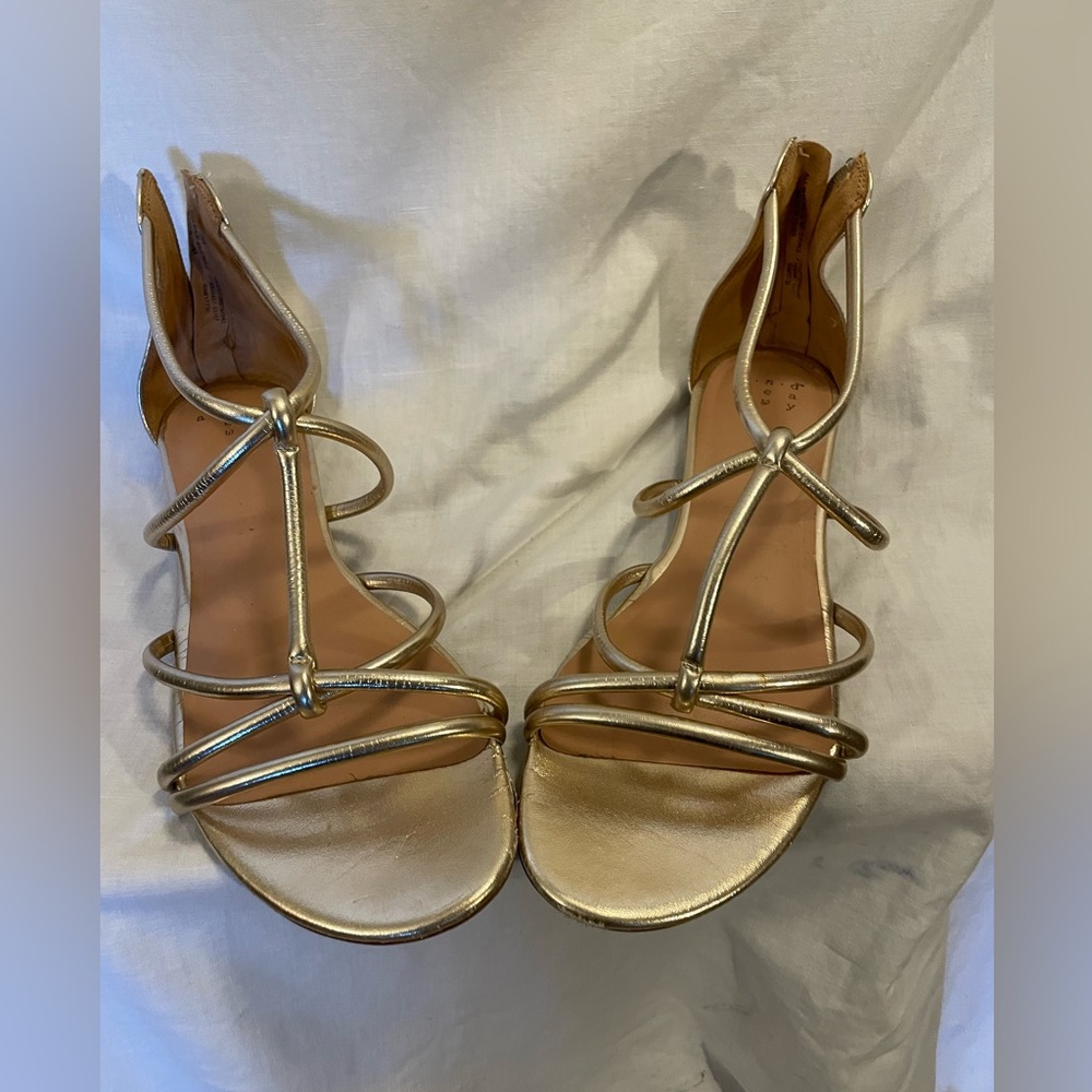 Gold A New Day strappy sandals- size 9 W